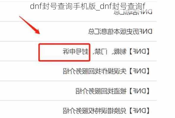 dnf封号查询手机版_dnf封号查询f