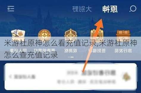 米游社原神怎么看充值记录,米游社原神怎么查充值记录