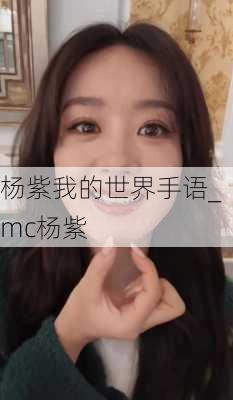 杨紫我的世界手语_mc杨紫