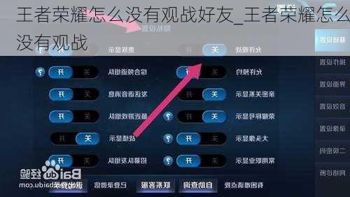 王者荣耀怎么没有观战好友_王者荣耀怎么没有观战