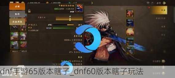 dnf手游65版本瞎子_dnf60版本瞎子玩法