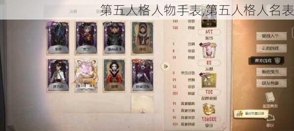 第五人格人物手表,第五人格人名表