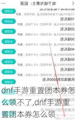 dnf手游重置团本券怎么领不了,dnf手游重置团本券怎么领