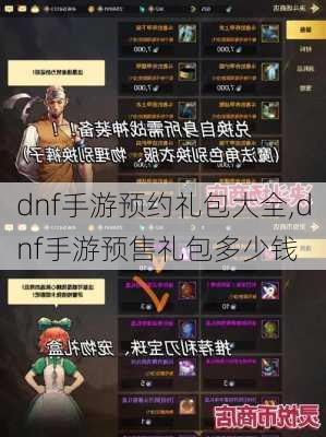 dnf手游预约礼包大全,dnf手游预售礼包多少钱