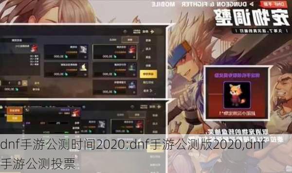 dnf手游公测时间2020:dnf手游公测版2020,dnf手游公测投票