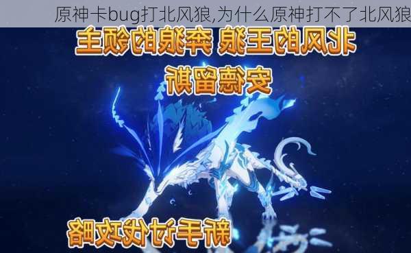 原神卡bug打北风狼,为什么原神打不了北风狼