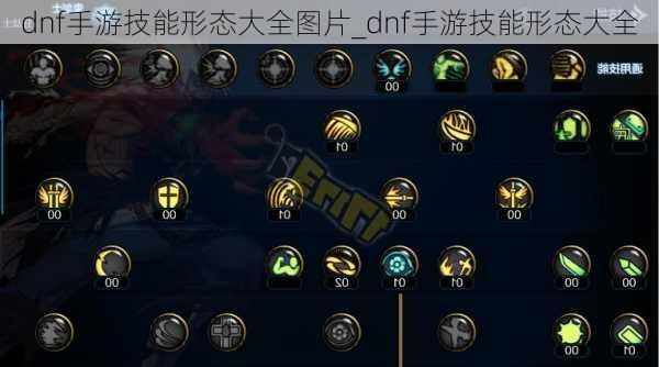 dnf手游技能形态大全图片_dnf手游技能形态大全