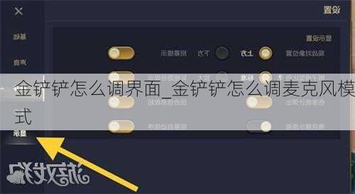 金铲铲怎么调界面_金铲铲怎么调麦克风模式