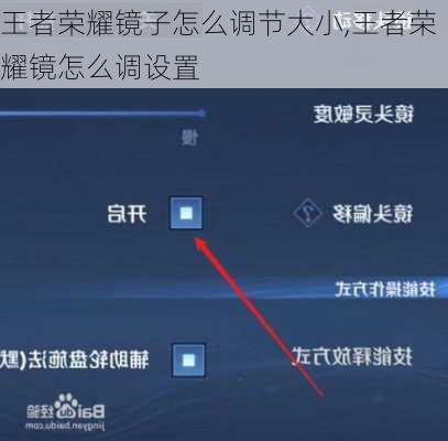 王者荣耀镜子怎么调节大小,王者荣耀镜怎么调设置