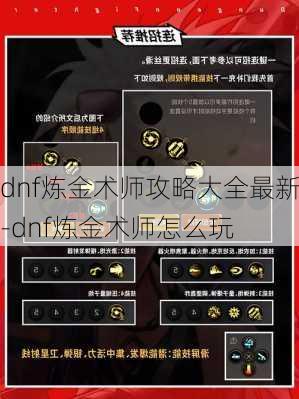 dnf炼金术师攻略大全最新-dnf炼金术师怎么玩