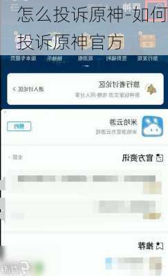 怎么投诉原神-如何投诉原神官方