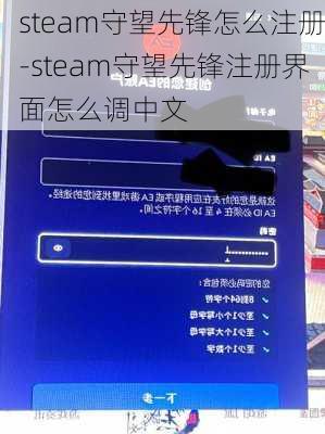 steam守望先锋怎么注册-steam守望先锋注册界面怎么调中文