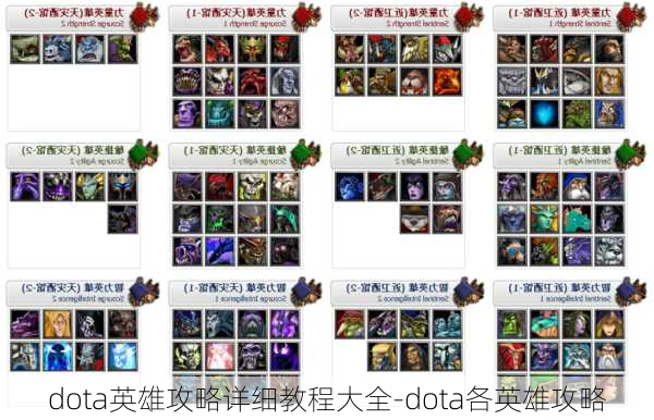 dota英雄攻略详细教程大全-dota各英雄攻略