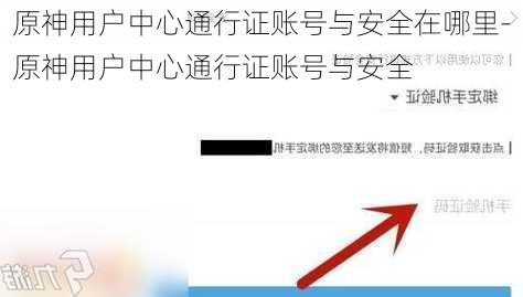 原神用户中心通行证账号与安全在哪里-原神用户中心通行证账号与安全