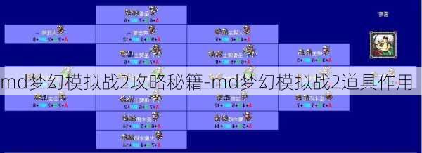 md梦幻模拟战2攻略秘籍-md梦幻模拟战2道具作用