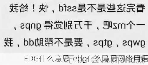 EDG什么意思-edg什么意思网络用语