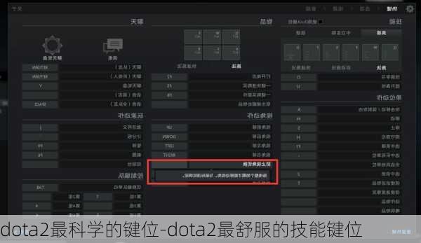 dota2最科学的键位-dota2最舒服的技能键位