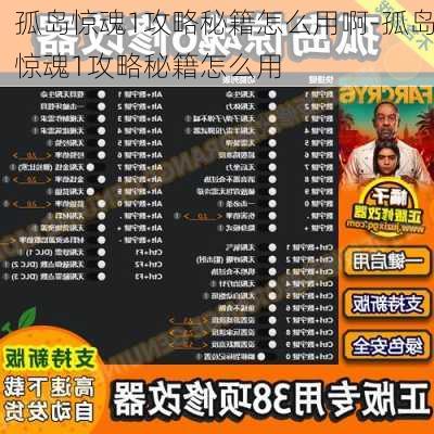 孤岛惊魂1攻略秘籍怎么用啊-孤岛惊魂1攻略秘籍怎么用